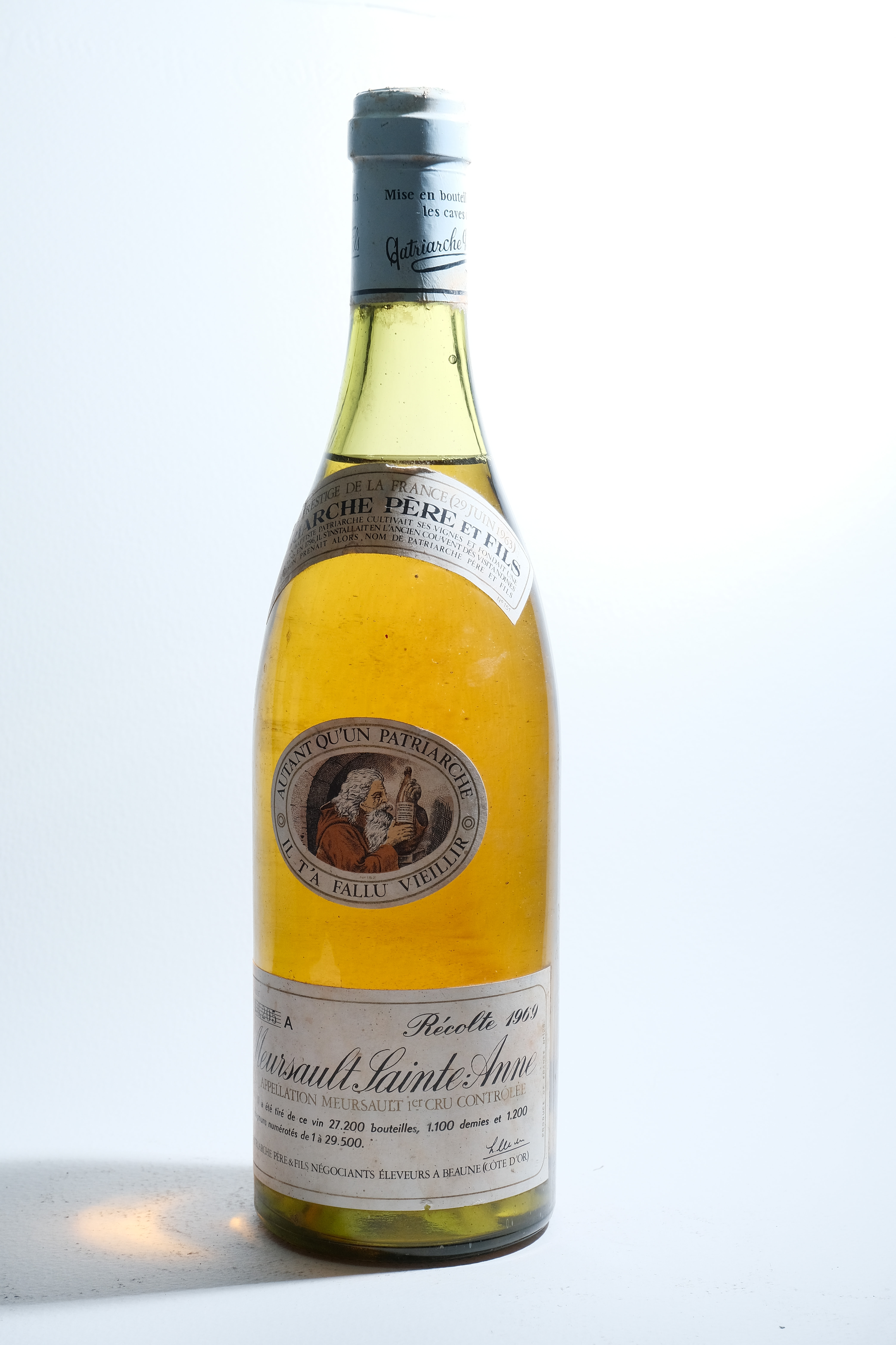 Meursault Sainte-Anne 1er Cru, Patriarche père et fils 1969