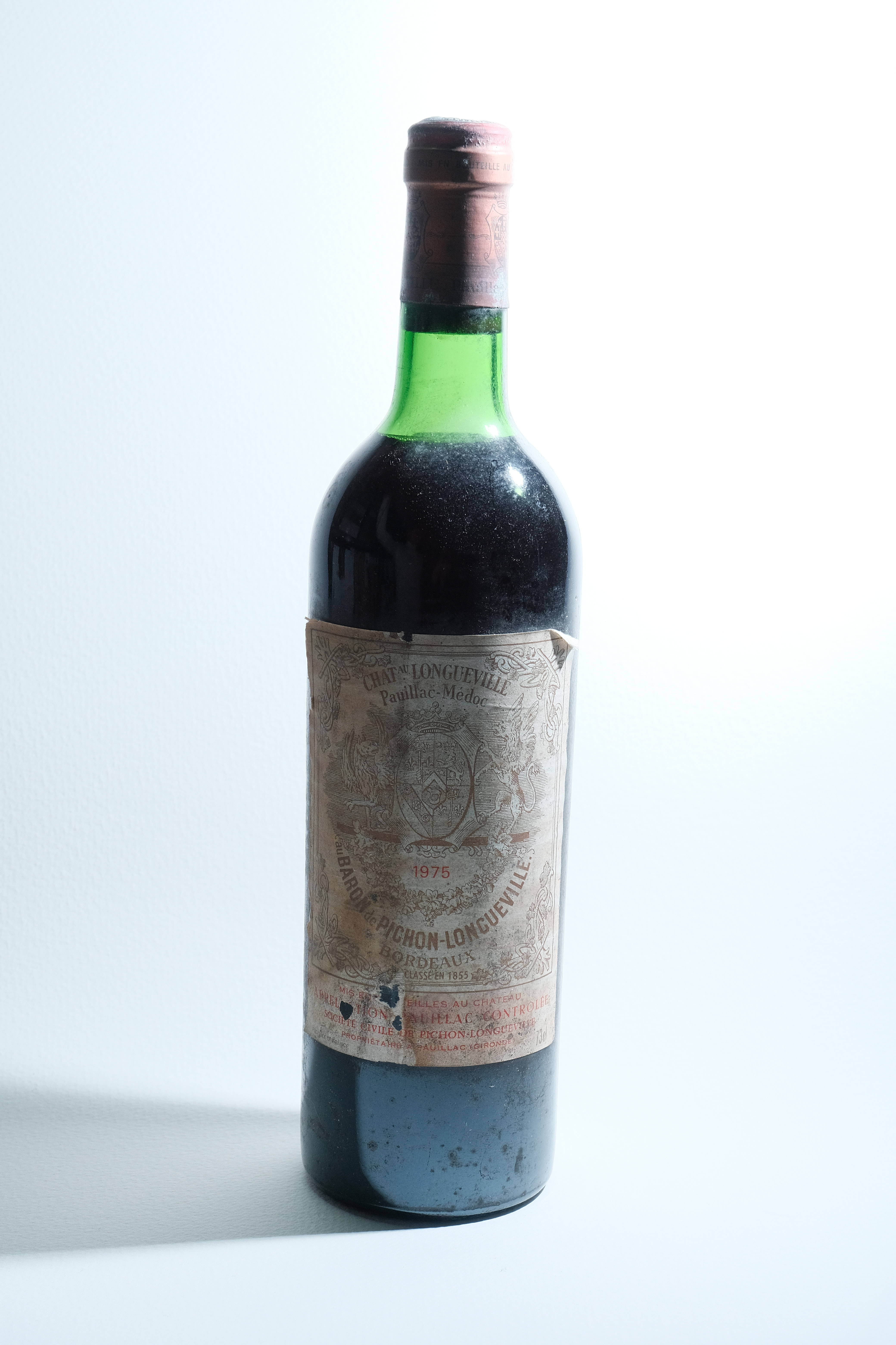 5 bottles Château Pichon Baron de Longueville 1975