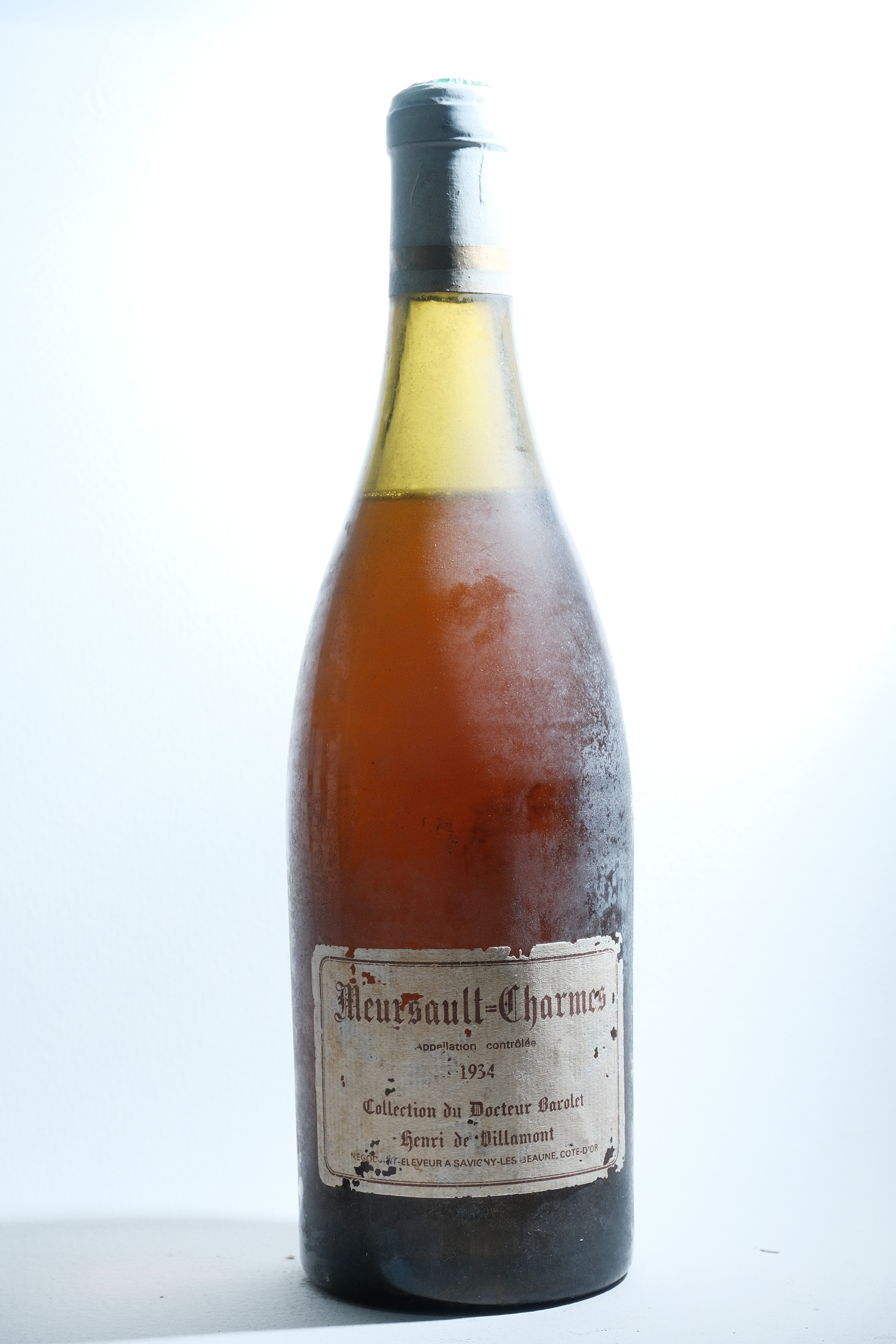 Meursault Charmes Collection du Dr Barolet Henri de Villamont 1934
