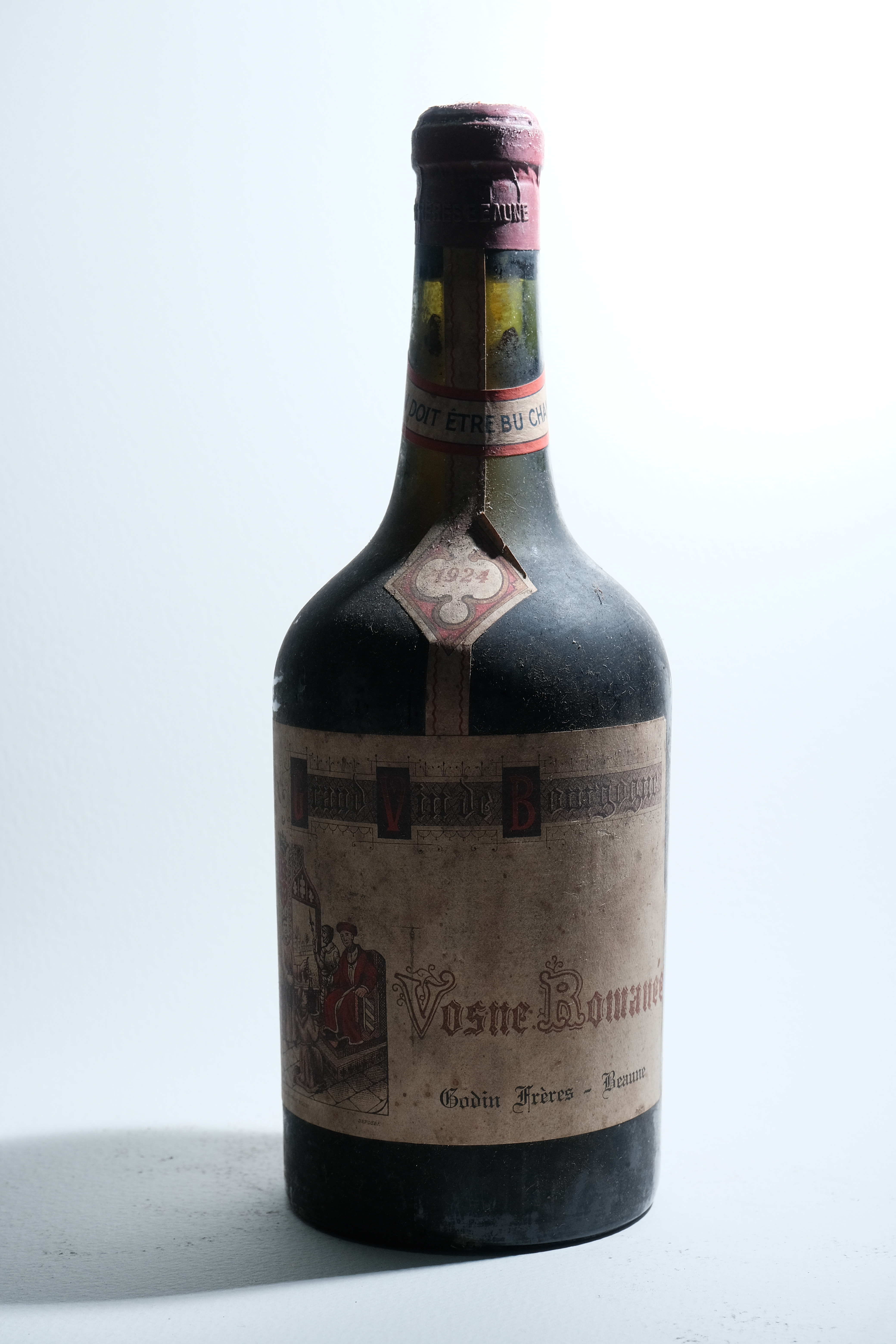 3 bottles Vosne Romanée Godin Frères 1924